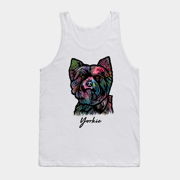 Yorkshire Terrier Dog Tank Top by Pam069